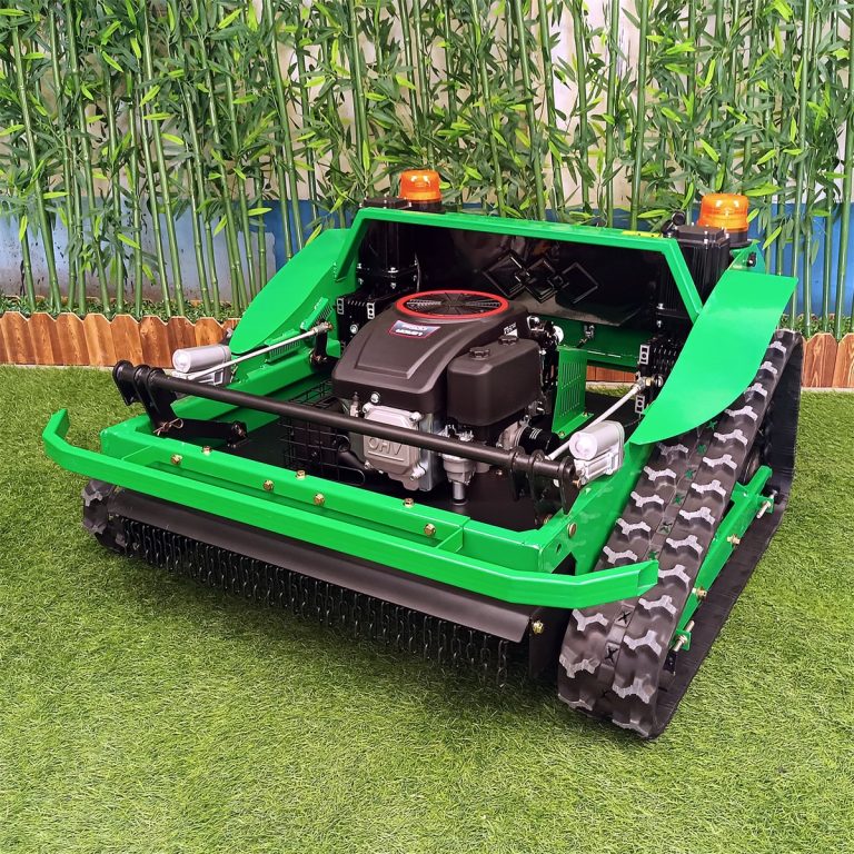electric start CE EPA strong power wheeled wireless radio control lawn cutting machine