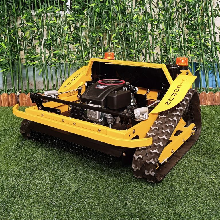 four-drive EPA approved gasoline engine track telecontrol lawnmower