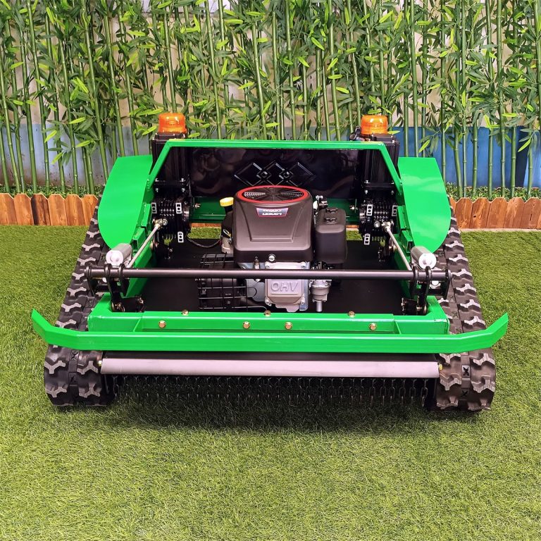 self mowing agriculture gasoline powered tracked wireless weed trimmer